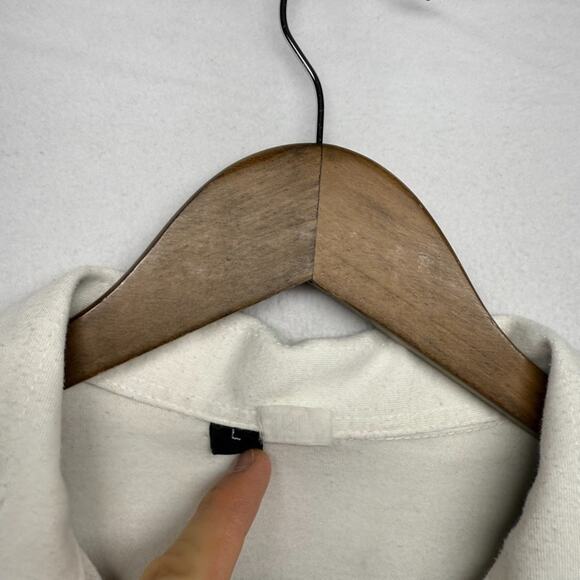 Vintage American Cricket League Shirt mens Large White New York Rugby Collar y2k - Picture 4 of 10